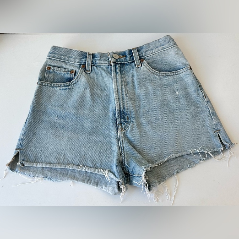 BDG Light Wash Distressed Jean Shorts